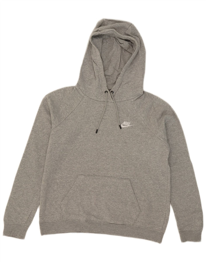 Felpa con cappuccio da donna Nike UK 14 cotone grigio medio