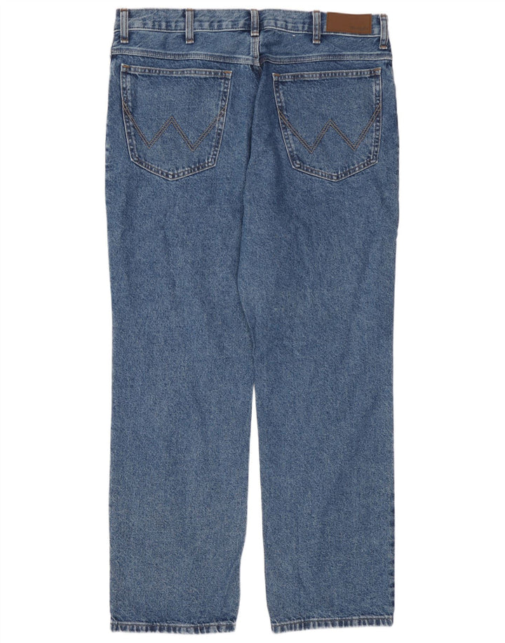 Jeans dritti da uomo Wrangler W38 L30 cotone blu