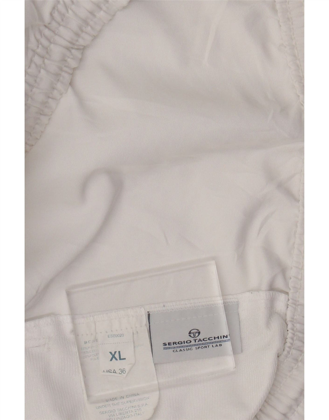 SERGIO TACCHINI Pantaloncini sportivi da uomo XL Poliestere bianco