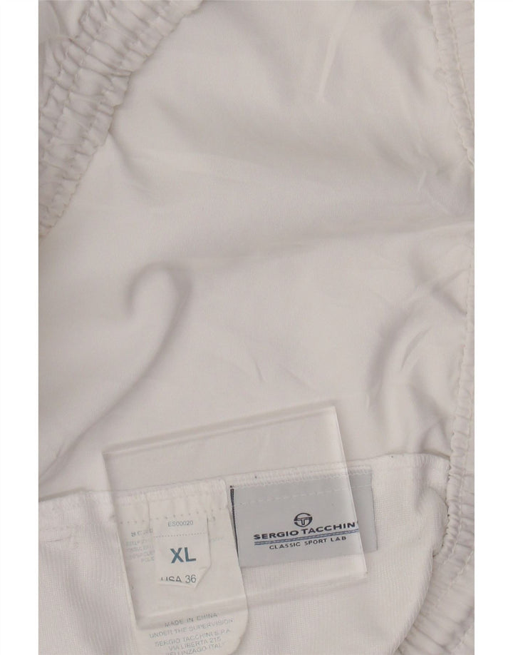 SERGIO TACCHINI Pantaloncini sportivi da uomo XL Poliestere bianco