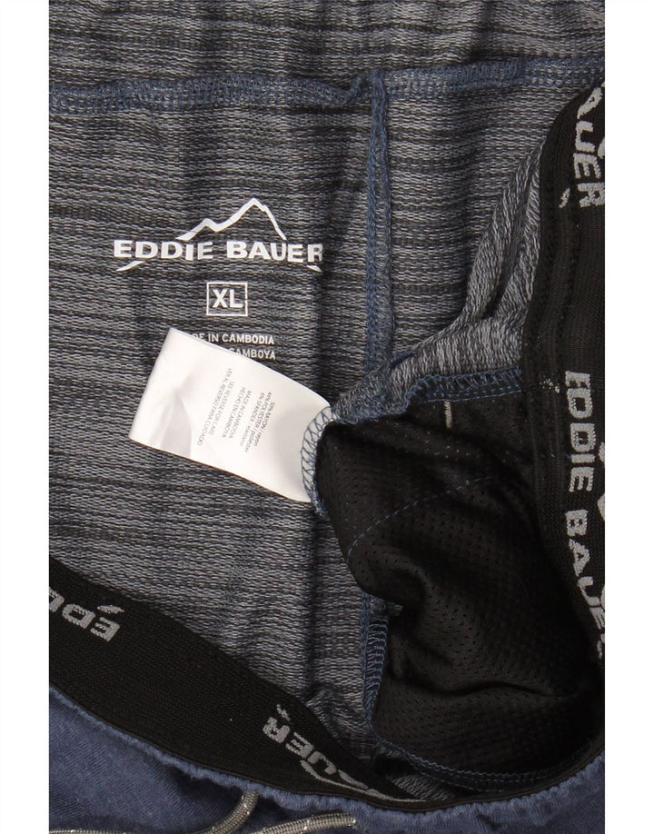 EDDIE BAUER Mens Sport Shorts XL Navy Blue Rayon Vintage Eddie Bauer and Second-Hand Eddie Bauer from Messina Hembry 