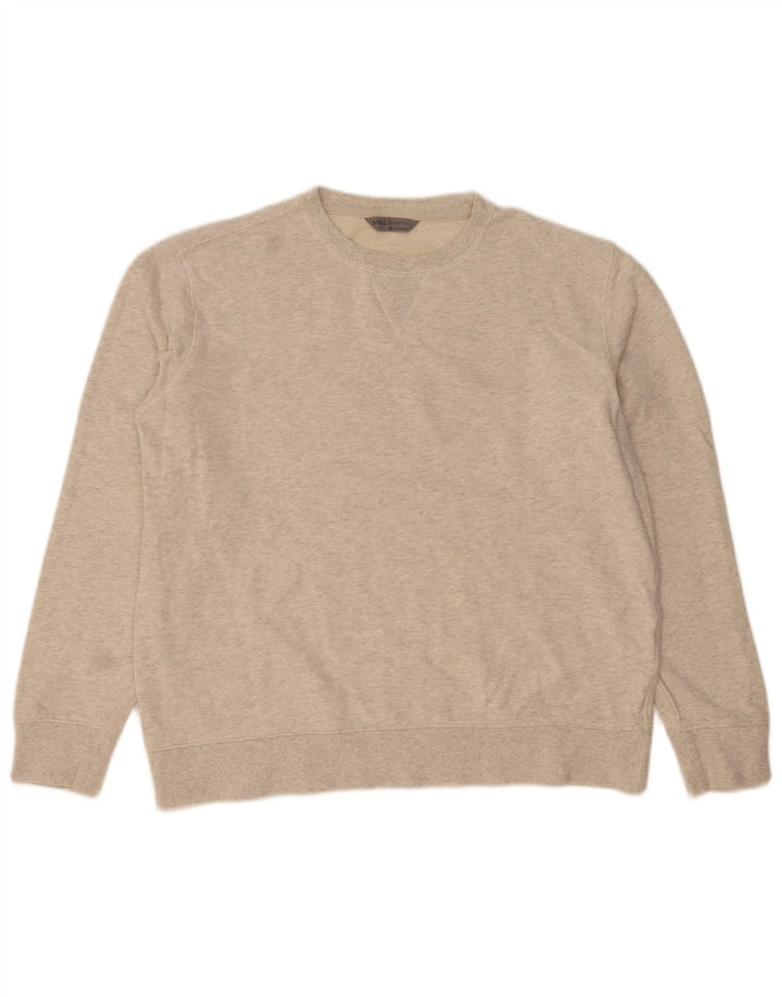 Felpa da donna Marks & Spencer UK 18 XL Cotone chiazzato grigio