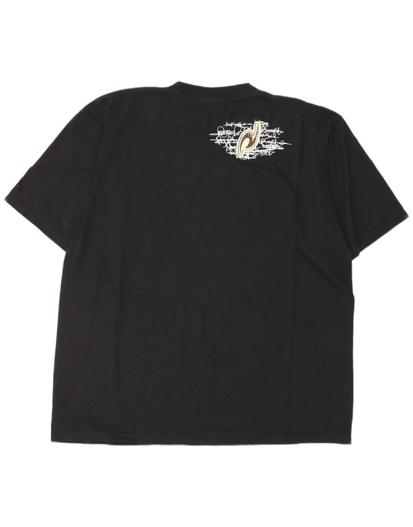 T-shirt grafica da uomo Rip Curl Top 2XL cotone nero