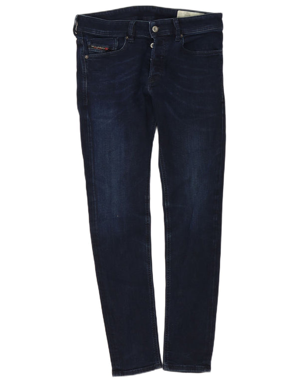 Jeans slim skinny da donna Diesel Sleenker-x W30 L30 cotone blu navy