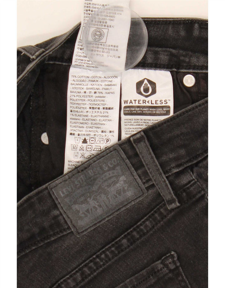 Jeans skinny Levi's 711 da donna W30 L32 cotone nero