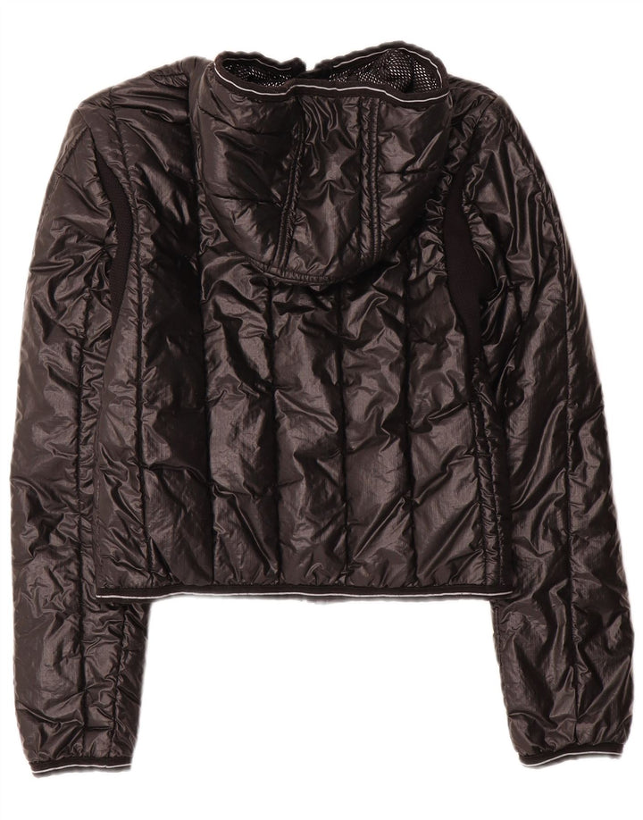 Giacca imbottita corta con cappuccio da donna Refrigiwear IT 42 Medium Nero Nylon
