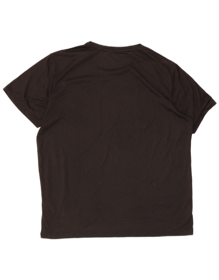 T-shirt da uomo Puma Top Large nera in poliestere