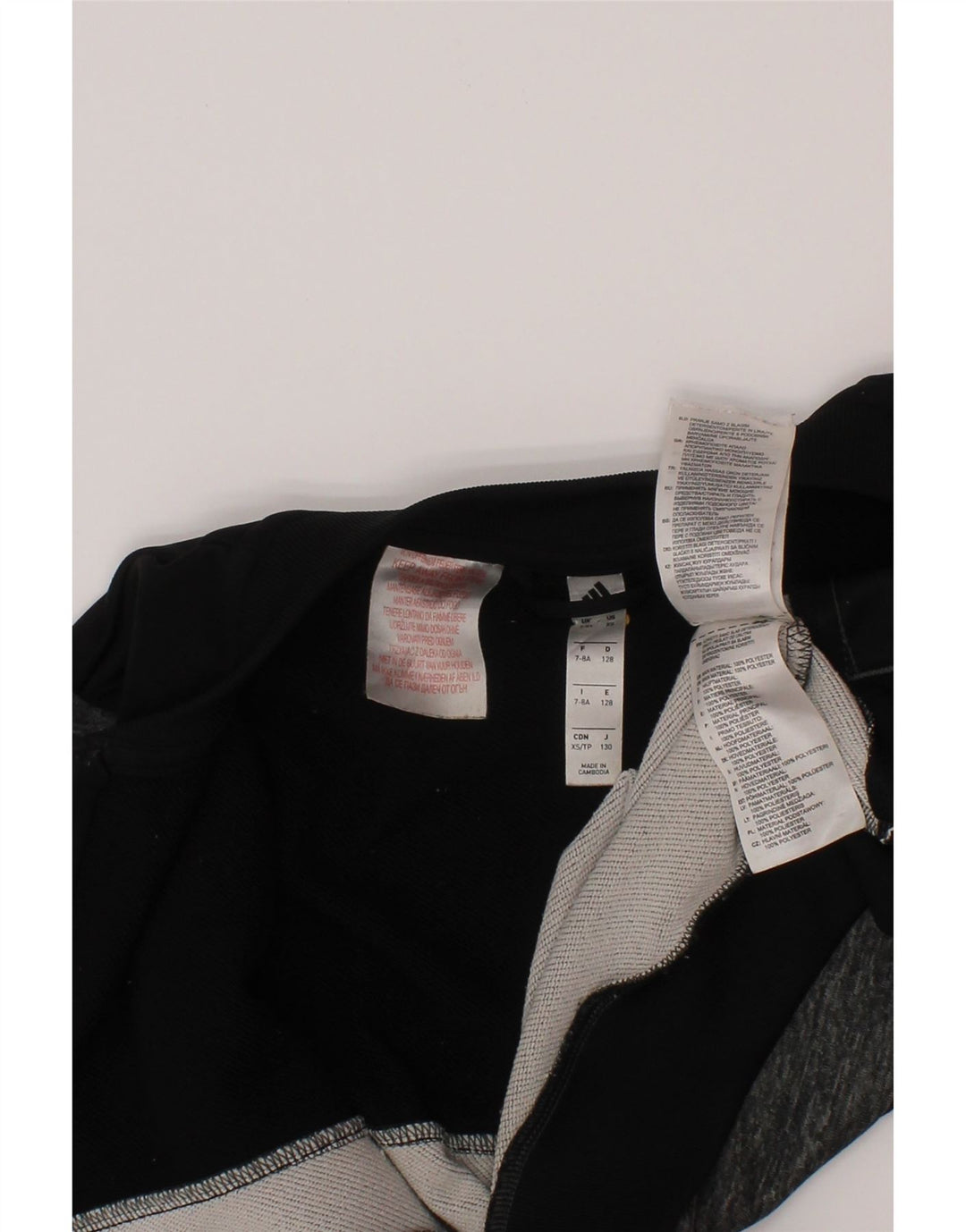 Giacca da tuta Adidas Climalite da ragazzo, 7-8 anni, colore grigio