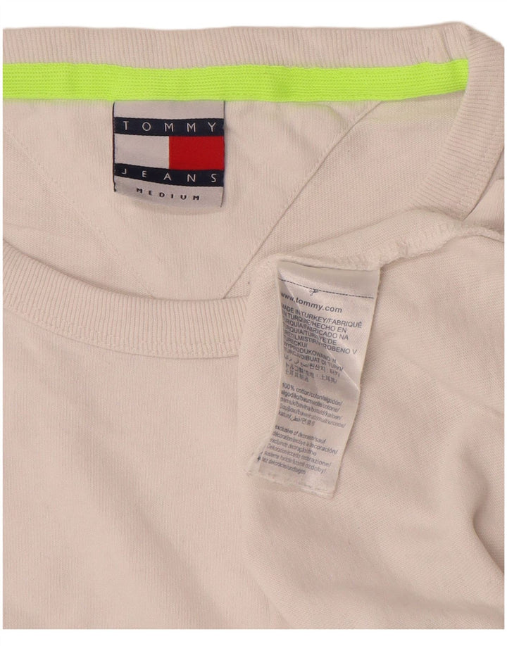 T-shirt grafica da uomo Tommy Hilfiger Top in cotone bianco medio