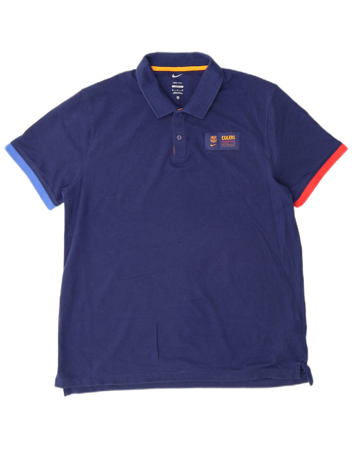 T-shirt NIKE da uomo Dri Fit slim fit XL in cotone blu