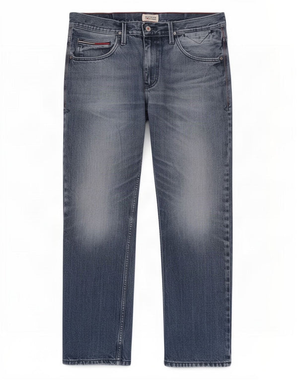 Jeans dritti da uomo Tommy Hilfiger W36 L32 cotone blu