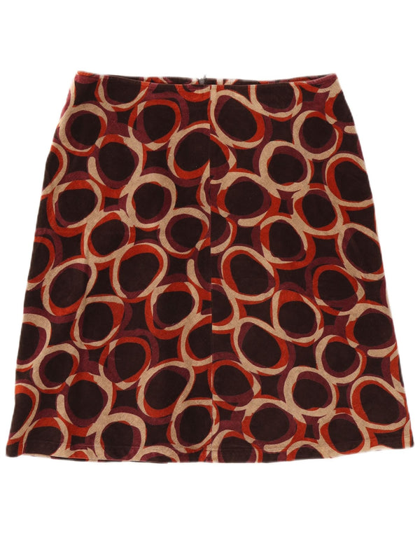 Gonna a trapezio da donna HOBBS UK 16 grande W34 cotone a pois multicolore