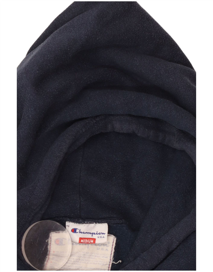 Maglione con cappuccio grafico da uomo Champion medio blu navy