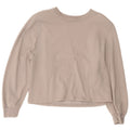 Felpa corta da donna Zara UK 14 Cotone grigio medio