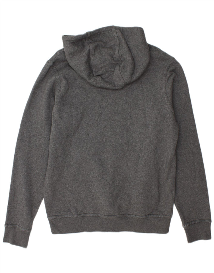 Felpa con cappuccio da uomo Nike in cotone grigio medio