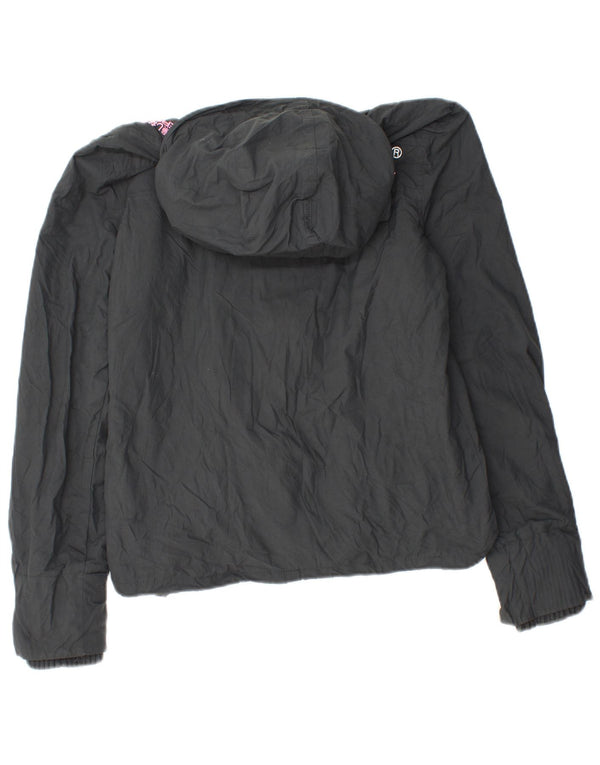 Giacca a vento con cappuccio da donna Superdry Windcheater UK 14 Grigio medio