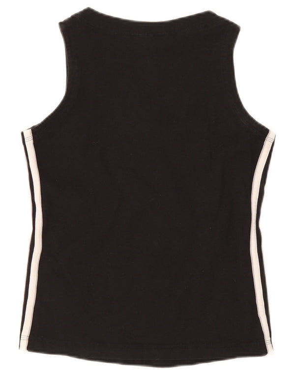 Canottiera Adidas da donna UK 8 piccola in cotone nero