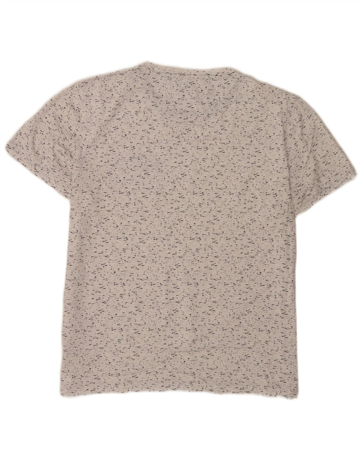 T-shirt da uomo Ted Baker taglia 5 XL cotone chiazzato bianco