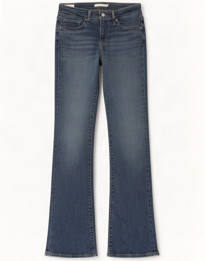 Levi's Jeans 715 Bootcut da donna W28 L34 Blu Cotone