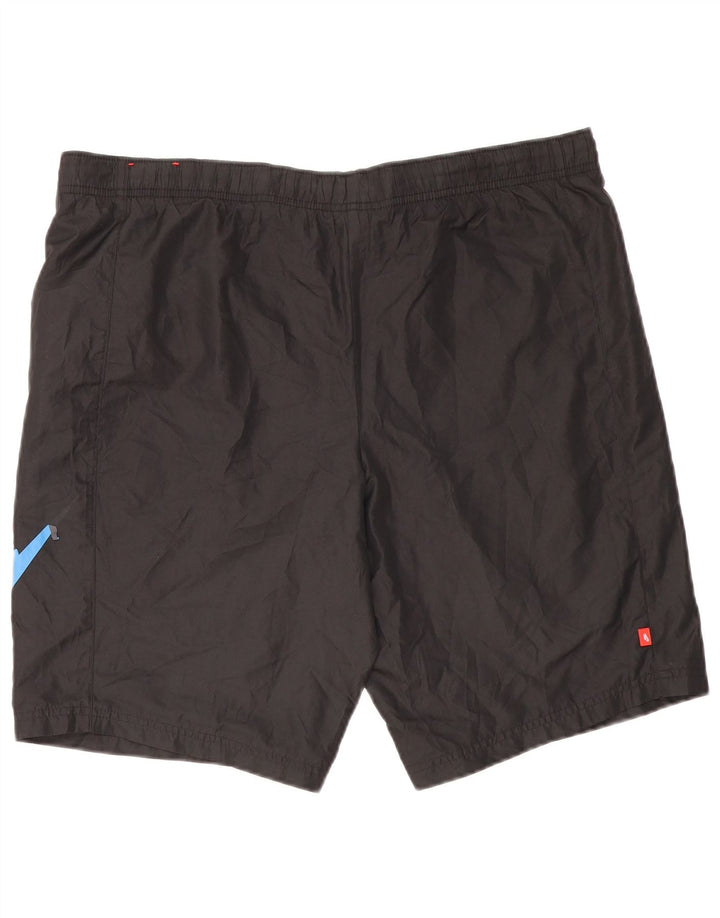 Pantaloncini sportivi Nike da uomo con grafica, grandi, in poliestere nero