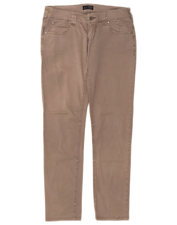 Pantaloni casual slim da donna Armani W27 L28 Grigi