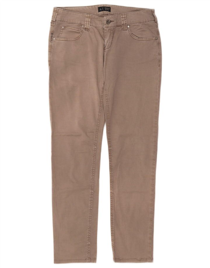 Pantaloni casual slim da donna Armani W27 L28 Grigi