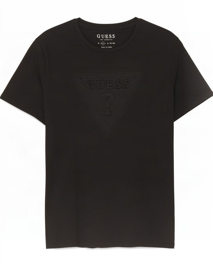 T-shirt da uomo Guess Top in cotone nero medio