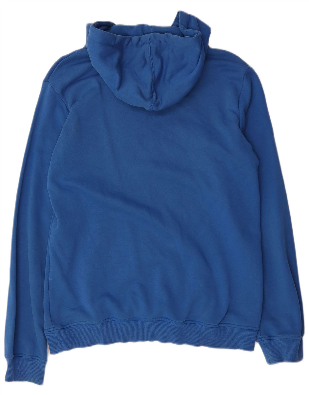 Felpa con cappuccio grafica da uomo Adidas in cotone blu medio