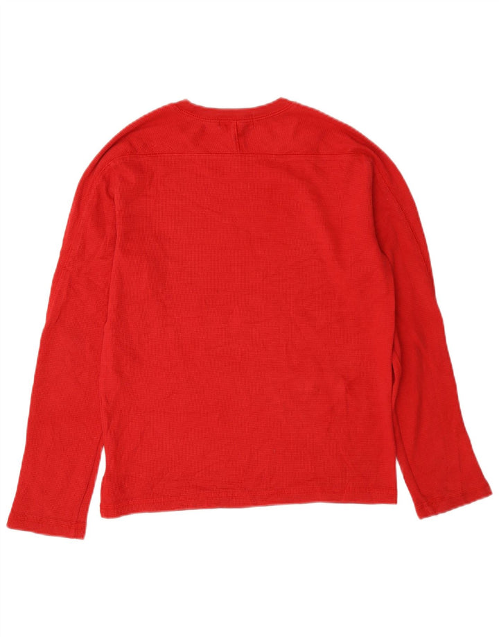 Polo Ralph Lauren Top da bambino a manica lunga 10-11 anni in cotone rosso medio