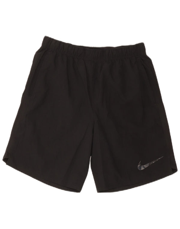 Pantaloncini sportivi Nike Dri Fit da uomo, poliestere medio nero