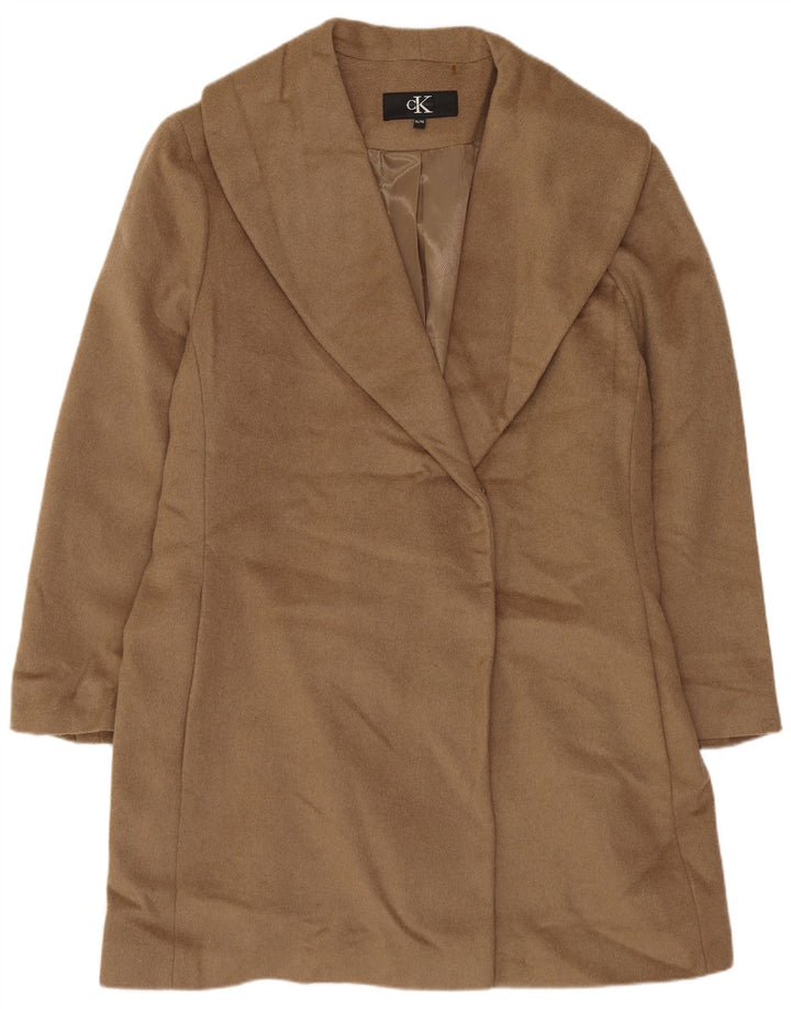 Cappotto oversize da donna Calvin Klein UK 18 XL Beige Lana