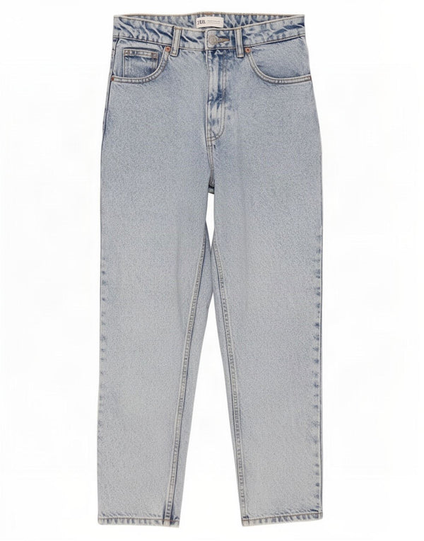 Jeans Zara da donna a vita alta EU 36 XS W26 L27 cotone blu