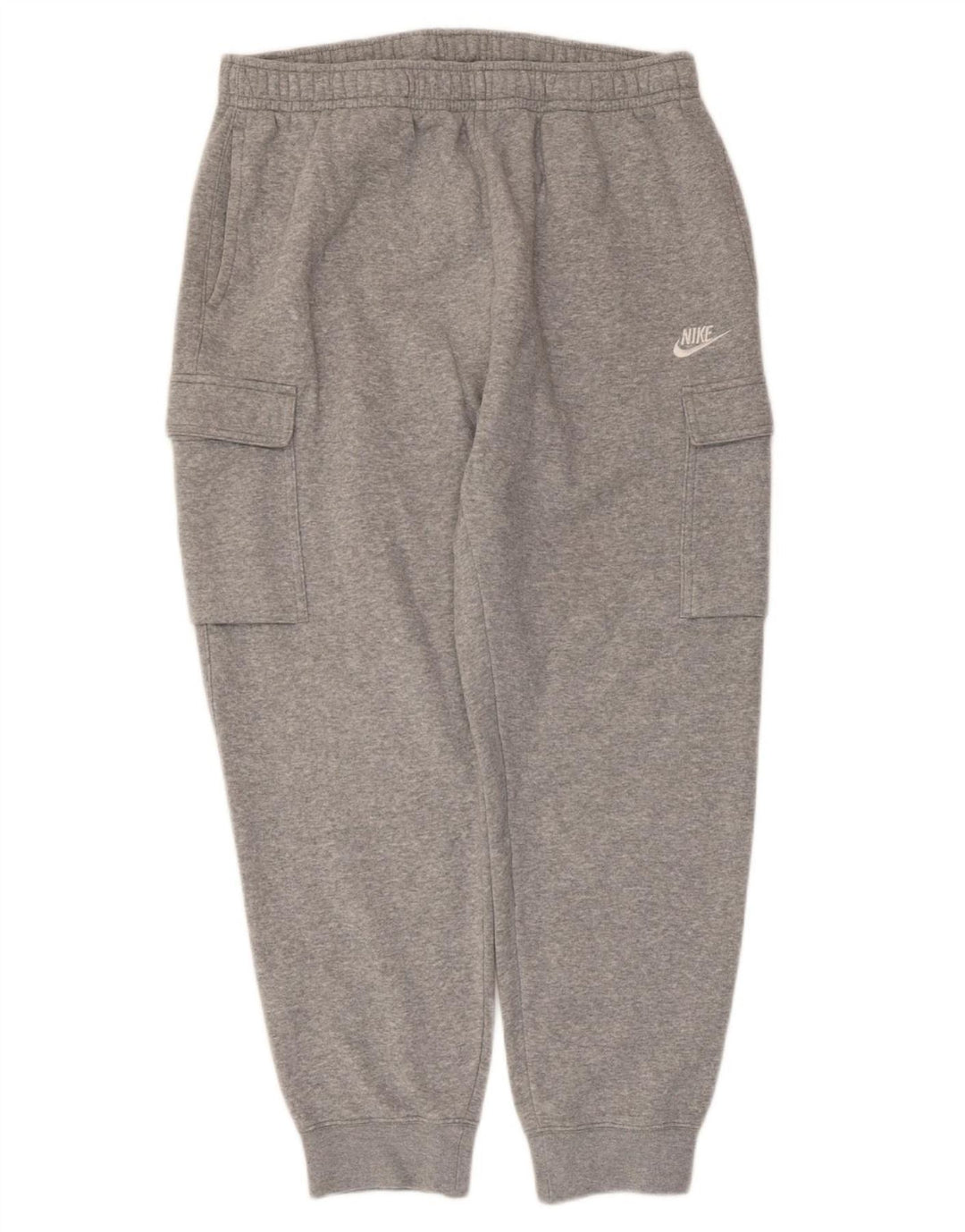 Pantaloni della tuta cargo Nike da uomo, pantaloni da jogging, grandi, in cotone grigio