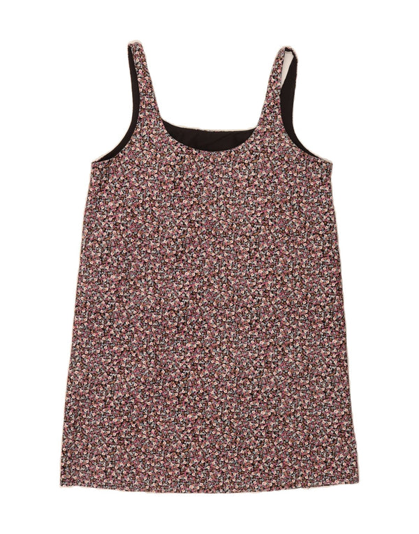 H&M Womens Sundress UK 16 Large Multicoloured Floral Cotton
