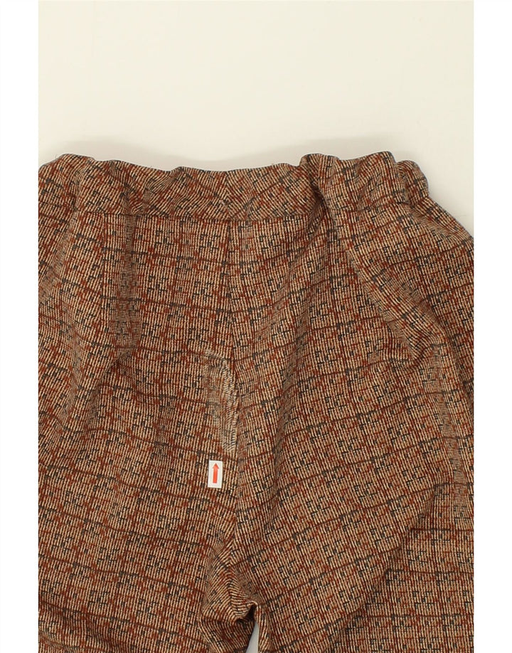 STEFANEL Womens Straight Casual Trousers IT 46 Large W32 Brown Check Vintage Stefanel and Second-Hand Stefanel from Messina Hembry 