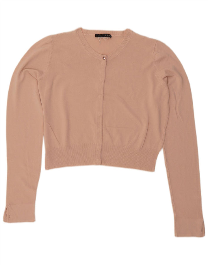 Maglione cardigan corto da donna LIU JO UK 14 Beige medio