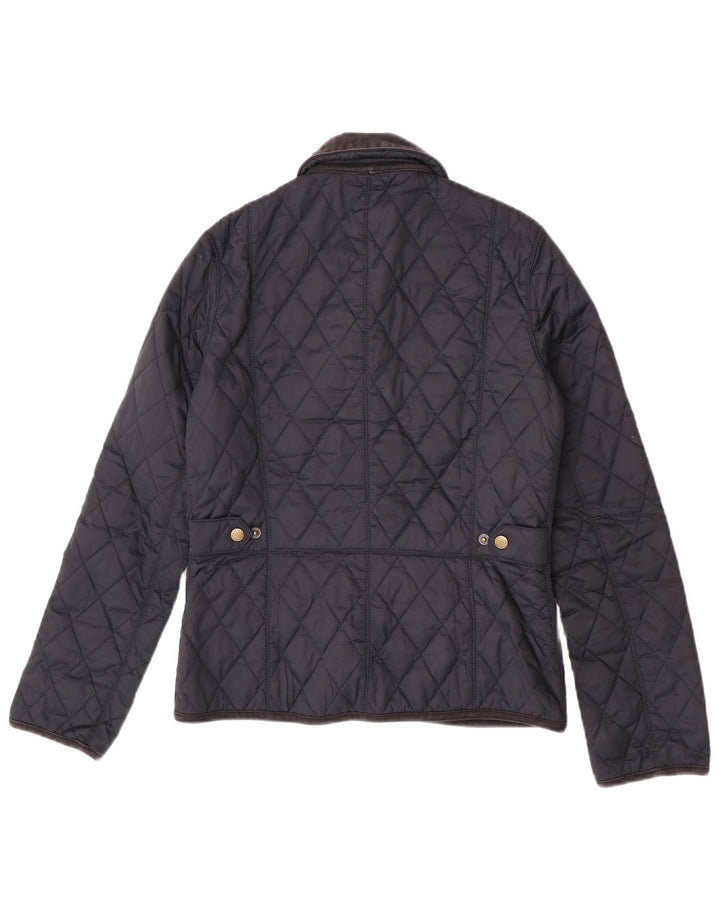 Giacca trapuntata da donna Barbour UK 8 Small Poliestere color block blu navy