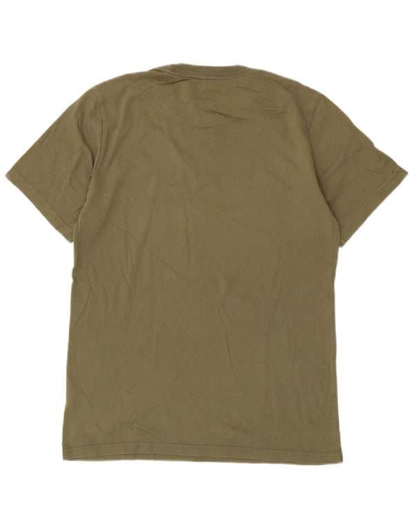 T-shirt grafica da uomo Converse Top piccola in cotone kaki