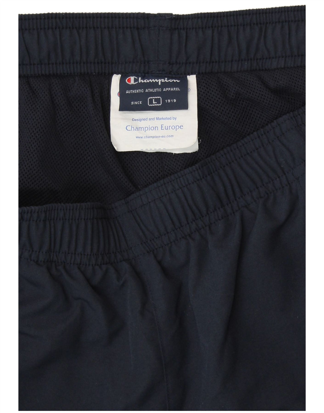 Pantaloni da tuta da uomo Champion Large in poliestere color block blu navy