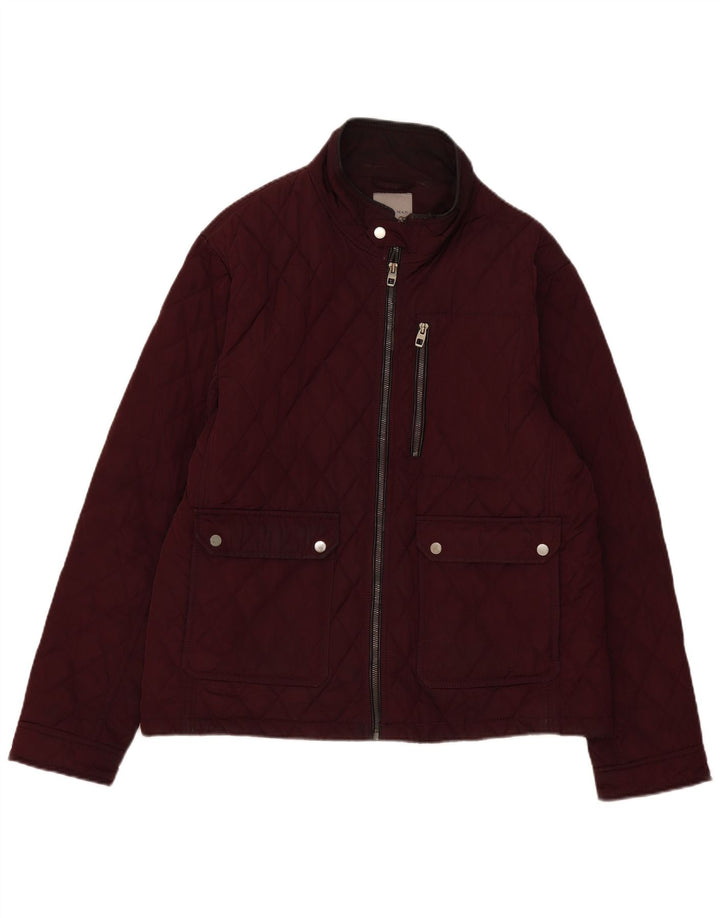 Giacca trapuntata da uomo Zara UK 44 2XL Borgogna