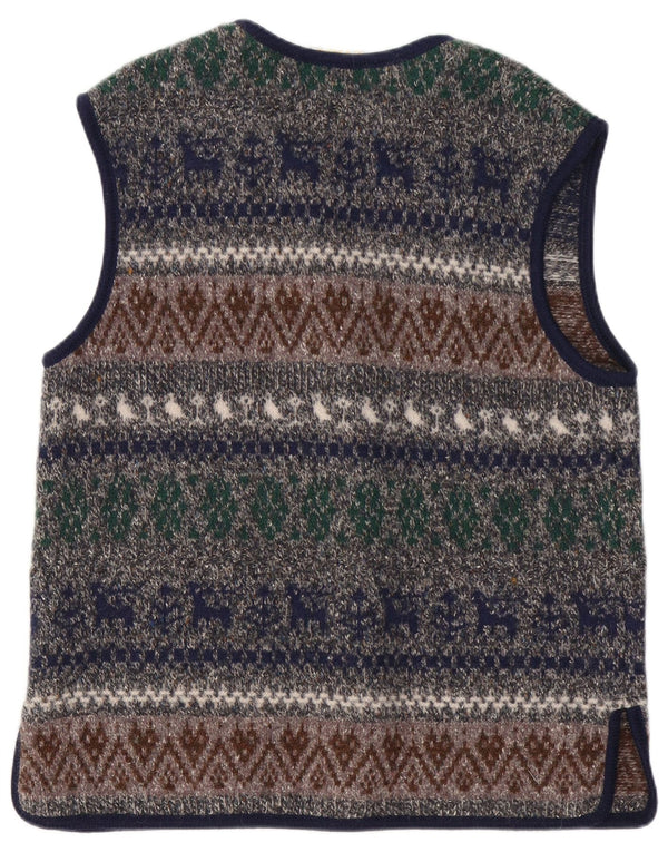 Maglione cardigan da donna Stapf EU 42 Large Fair Isle multicolore