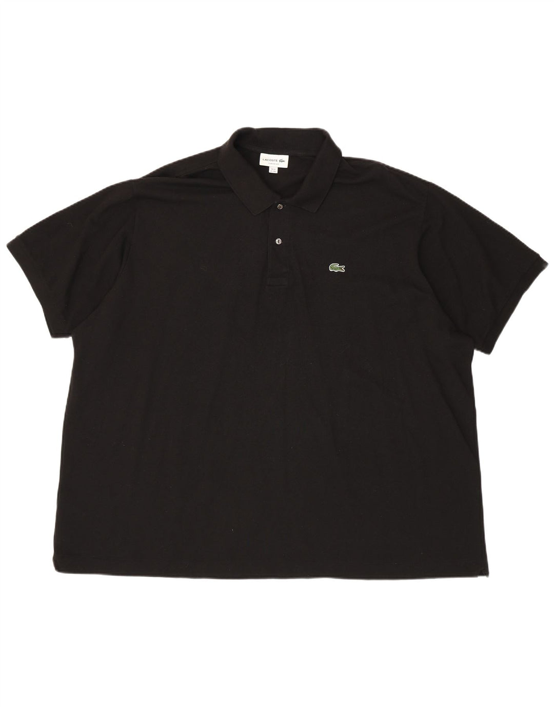 Polo LACOSTE da uomo vestibilità classica taglia 10 5XL cotone nero