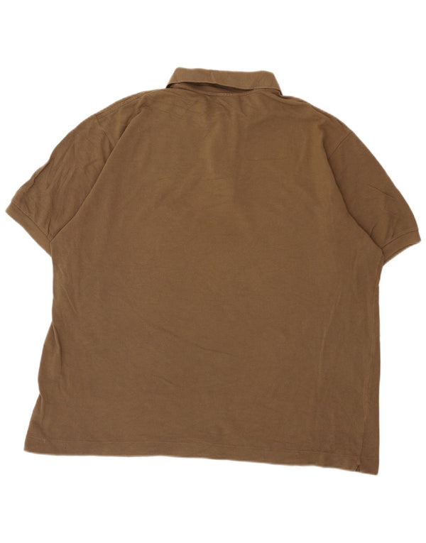 Polo da uomo Lacoste taglia 7 2XL cotone marrone
