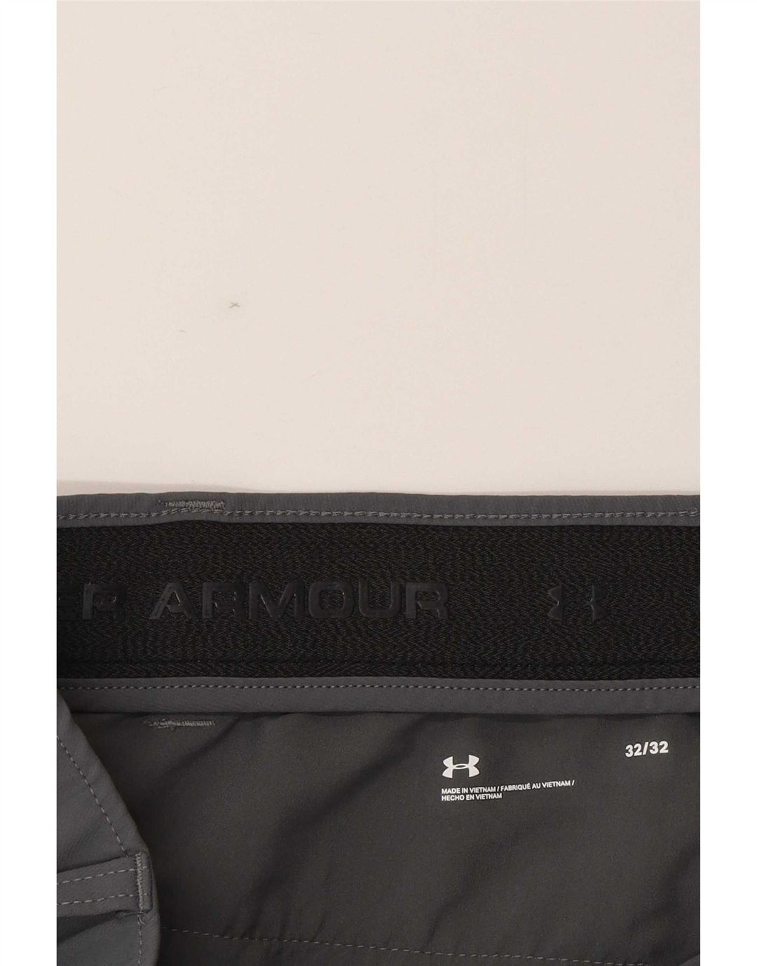 Pantaloni chino dritti da uomo Under Armour W32 L32 grigio poliammide
