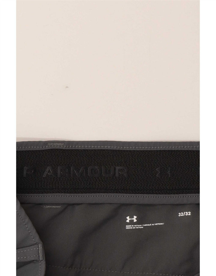 Pantaloni chino dritti da uomo Under Armour W32 L32 grigio poliammide