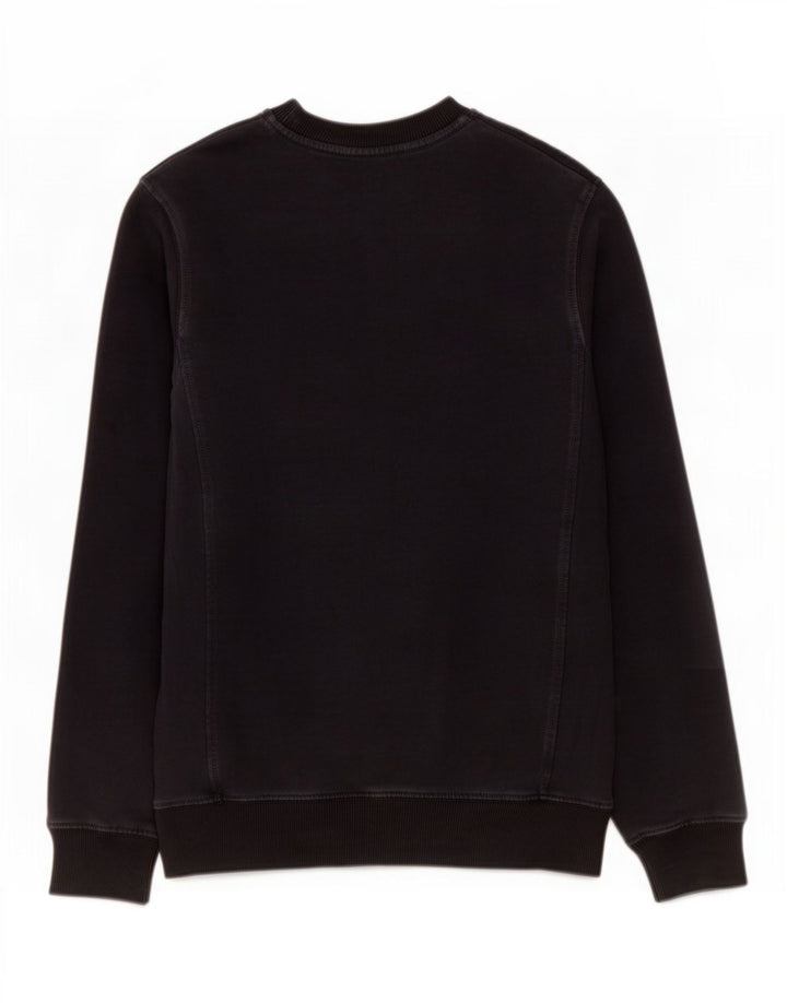 Felpa grafica da uomo Lee, maglione piccolo in cotone nero