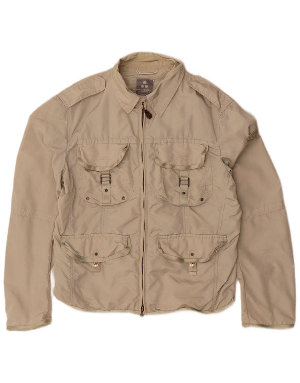 PEUTEREY Giacca utilitaria da uomo UK 40 Large Beige