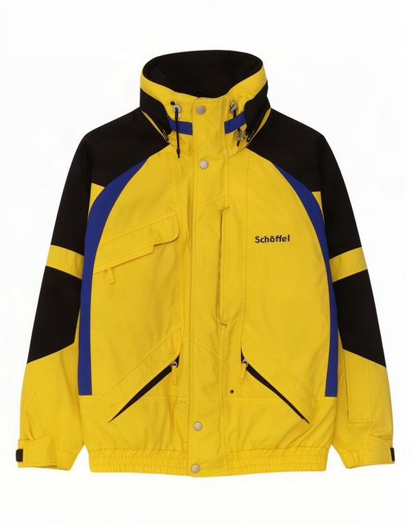Giacca da sci da uomo Schoffel UK 42 XL Nylon color block giallo