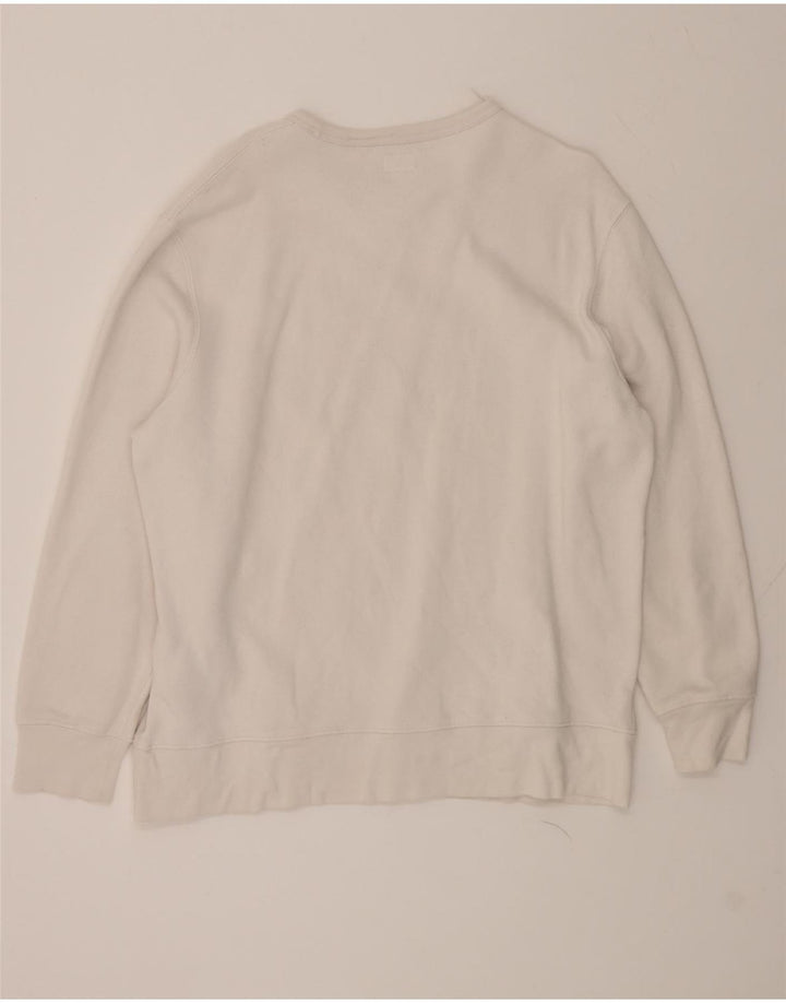 LEVI'S Mens Graphic Sweatshirt Jumper XL White Cotton Vintage Levi's and Second-Hand Levi's from Messina Hembry 