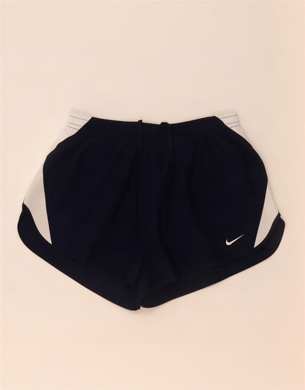 Pantaloncini sportivi Nike da uomo Dri Fit UK 30/32 XS poliestere color block blu navy